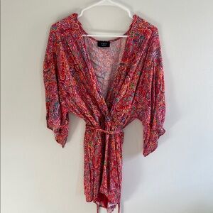 Vici Multicolor Paisley Kimono